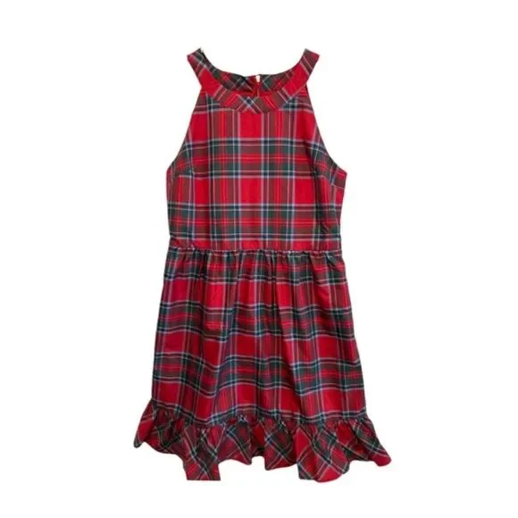 Vineyard Vines Girls' Nantucket Tartan Taffeta Dress (Size 16) - Picture 4 of 14